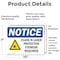 Signmission Radiation & Laser Sign, 7 in H x 10 in W, Vinyl Decal, Rectangle OS-2PACK-NS-D-710-L-10604 - alternate 4